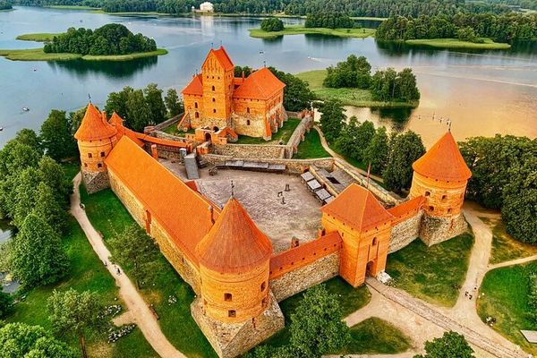 Premium Balloon Flight over Trakai Island Castle, Transfer Included