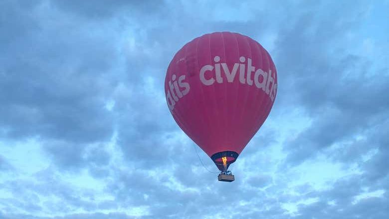 Heißluftballonfahrt über dem Fluss Tagus in Toledo (2/8)