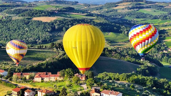 Tuscany Hot Air Balloon Flight from San Casciano