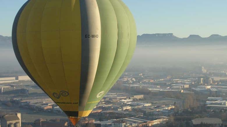 Paseo en globo por Manresa