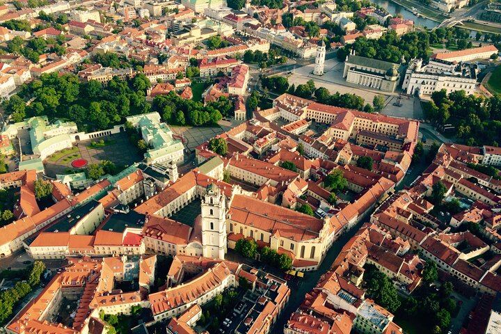 Vilnius has a small, but interesting Old Town, which is best enjoyed from the hot air balloon